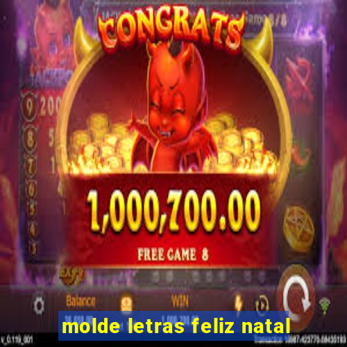 molde letras feliz natal